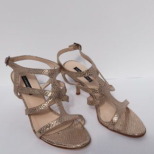 Claudia Ciuti Gold Sandals